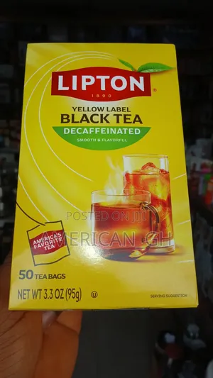 Lipton Yellow Label Black Tea Decaffeinated, 50 Bags