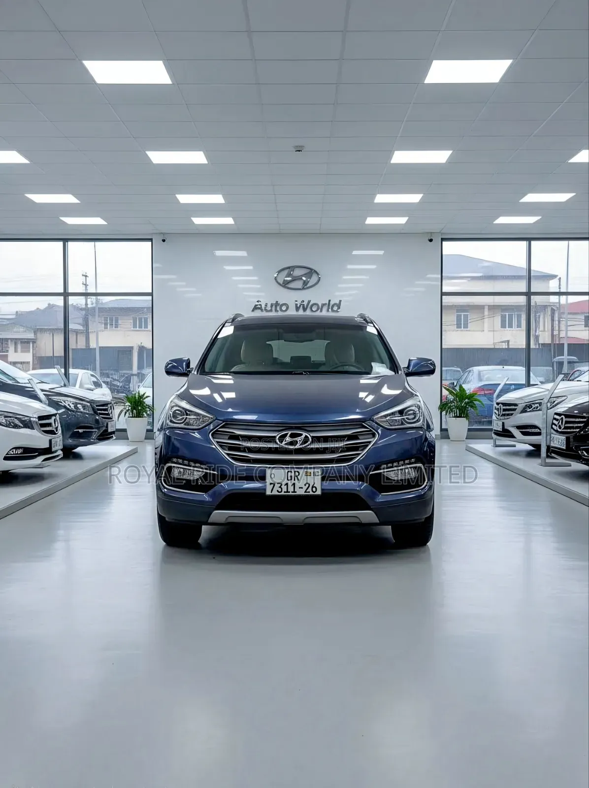 Car Rental- Hyundai Santa Fe Grey