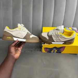Fendi Match 'Beige Yellow' Low-Top Sneakers