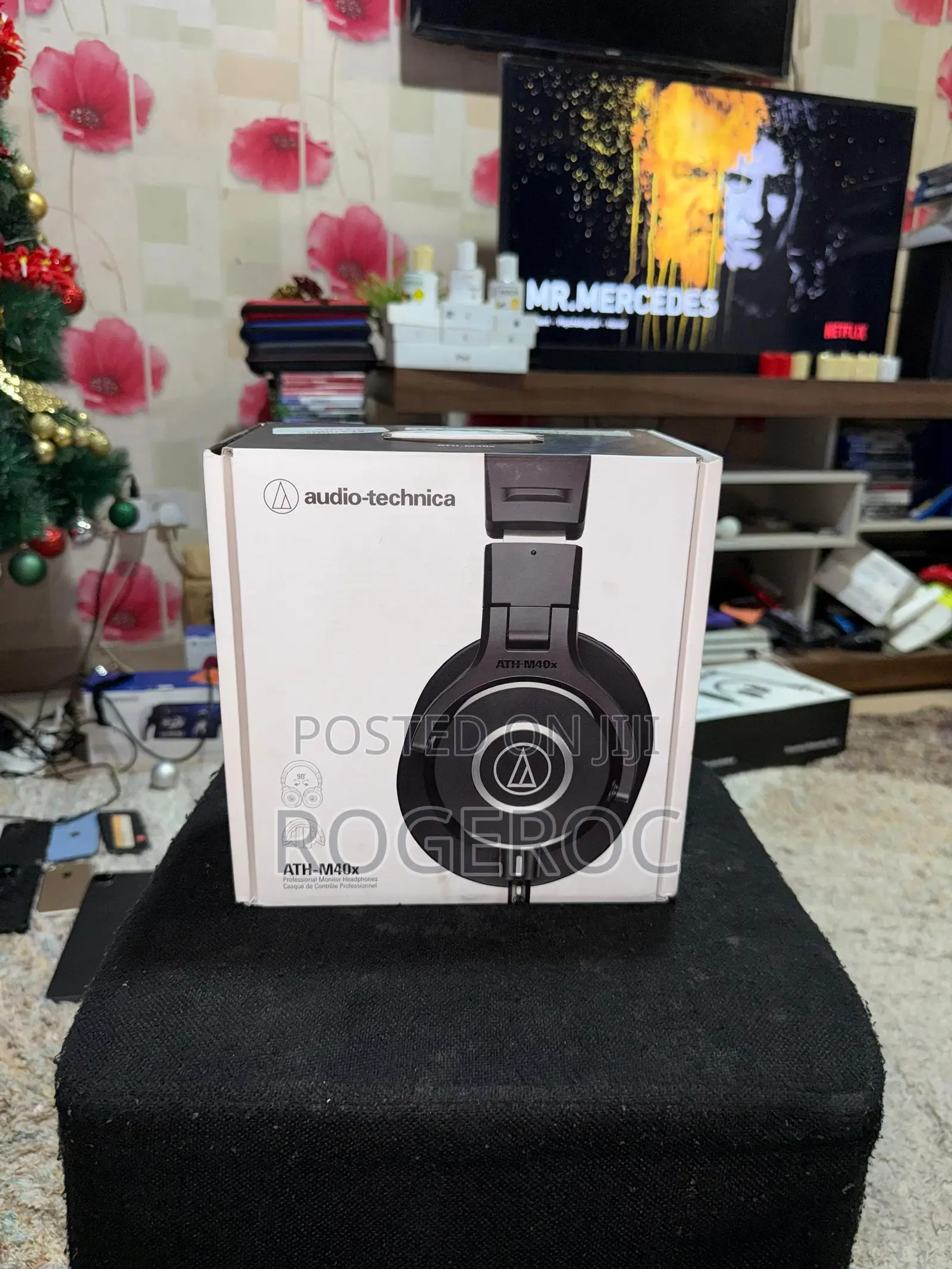 Audio-Technica Ath-M40x Professional Studio Monitor Headphone,