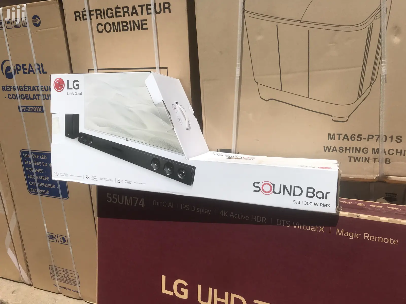 Fresh IN Box LG SJ3, 300W,Soundbar W/ Wireless Subwoofer