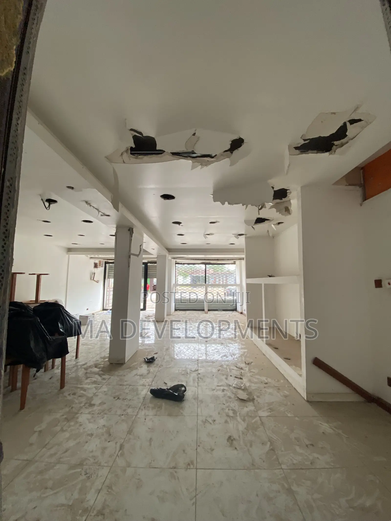 Double Shop With Office for Rent Achimota Neoplan by the Tarred Road.