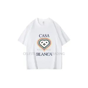 White Casa Blanca Graphic T-Shirt for Men – Trendy Casual Tee