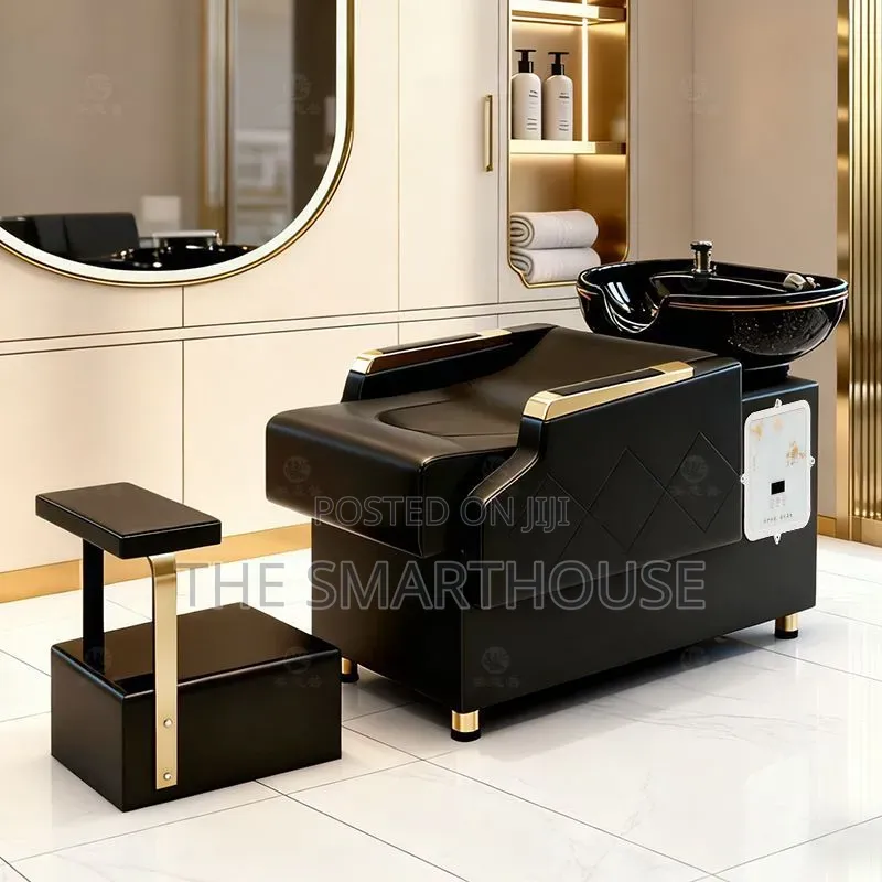 Executive Salon Shampoo Bed With Basin and Stool