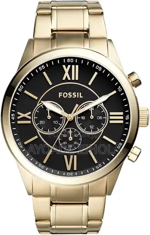 Fossil Analog Black Dial Men's Watch-Bq2400set