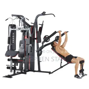 Tiger 4-Station Multi-Function Home Gym Machine With Punching Bag