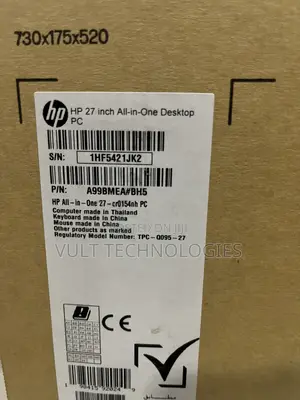 New Desktop Computer HP AiO 27 8GB Intel Core i7 SSD 512GB
