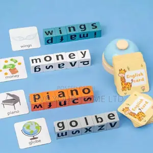 Educational Learning Toy With Letter Blocks Bell