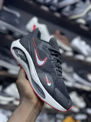 Nike Running Red And Black Sneakers