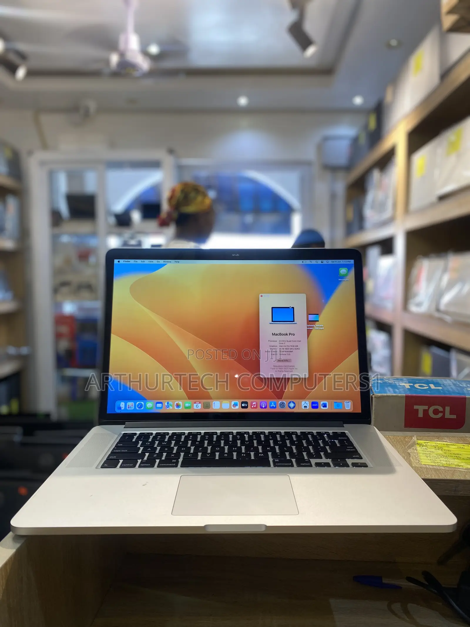 Laptop Apple MacBook Pro 2015 16GB Intel Core i7 SSD 256GB
