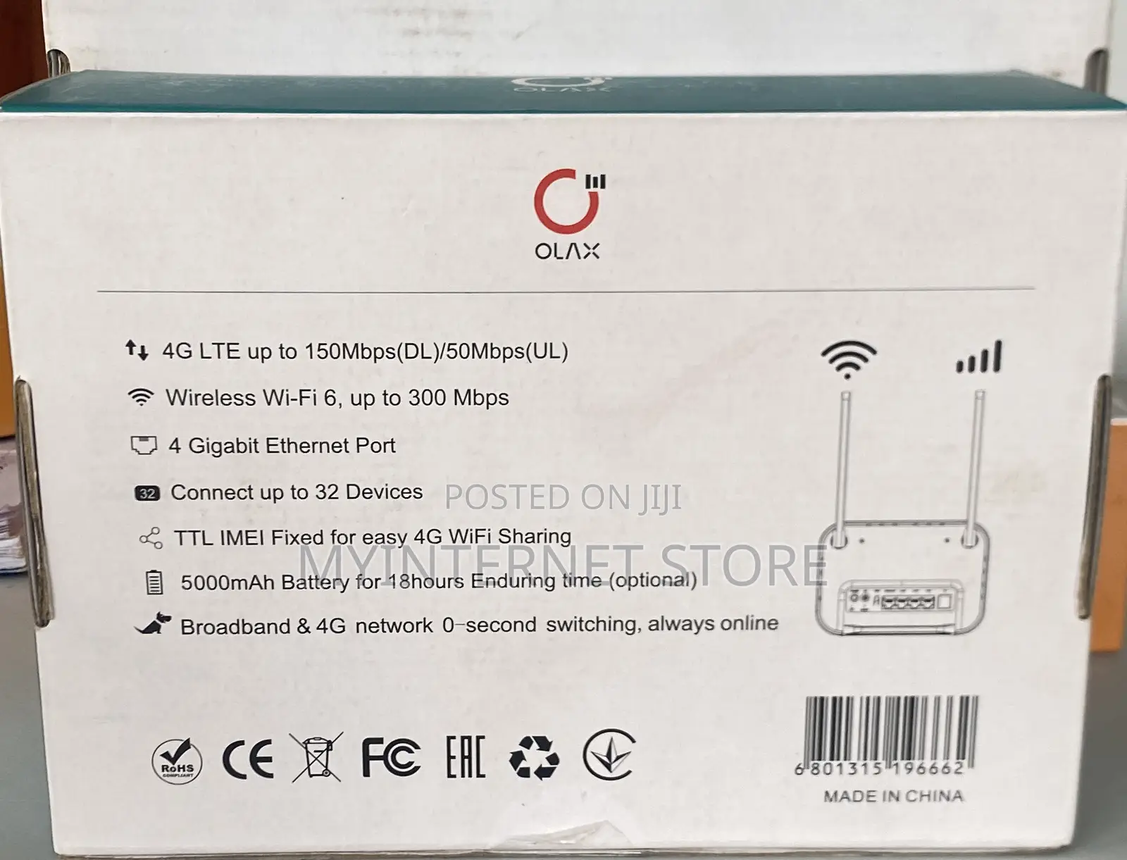 Olax Ax8 Pro 4g Router