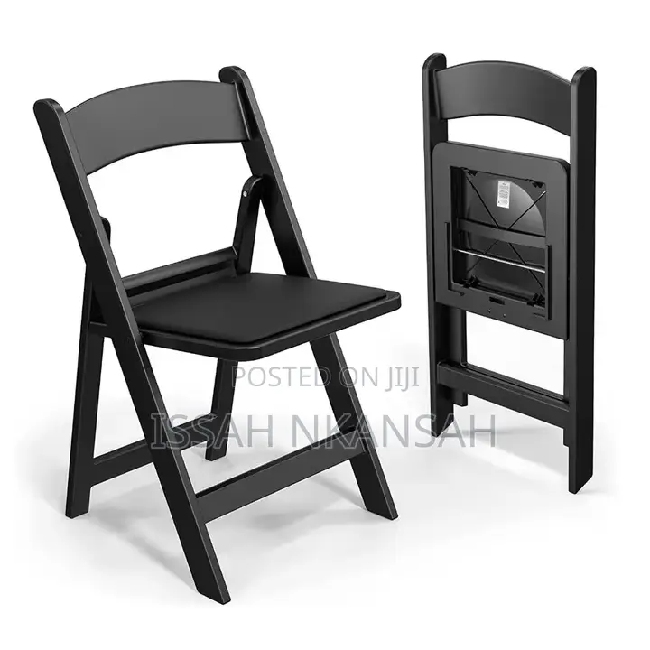 Black Resini Folding Chair