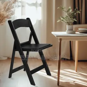 Black Resini Folding Chair