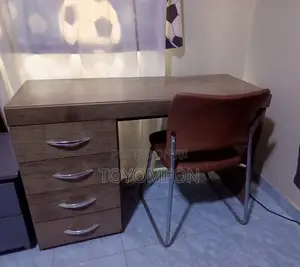 Home/Office Desk + Cushioned Chair