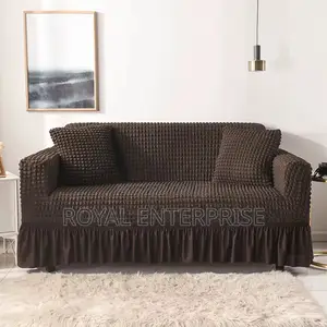 Premium Stretch Skirt Sofa Cover ( 3 in 1 Cover )