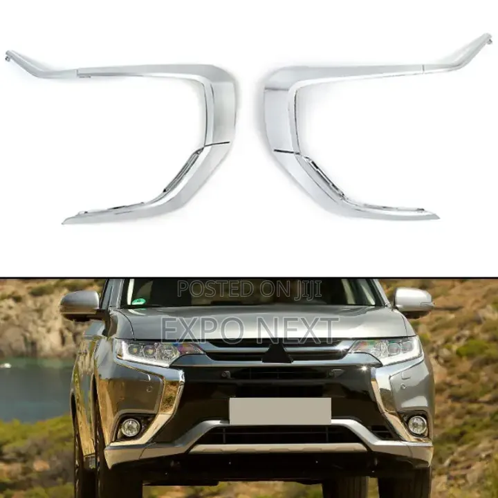 Mitsubishi Outlander 2016-2019 Front Bumper Chrome Molding Trim