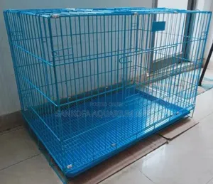 Large Metallic Dog Cage 77x55x45 Cm