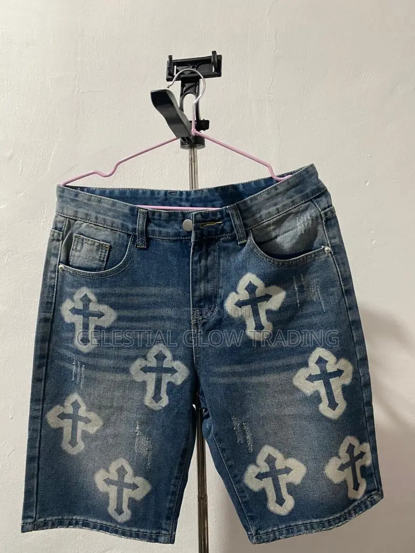 All Men’S Street‐Style Denim Shorts