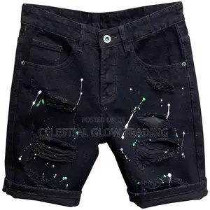 All Men’S Street‐Style Denim Shorts