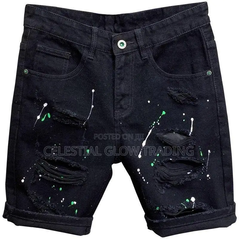 All Men’S Street‐Style Denim Shorts