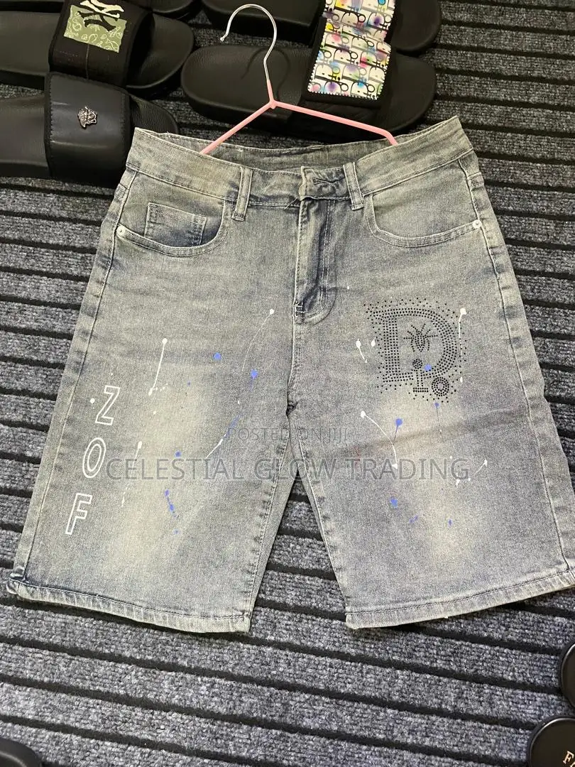 All Men’S Street‐Style Denim Shorts