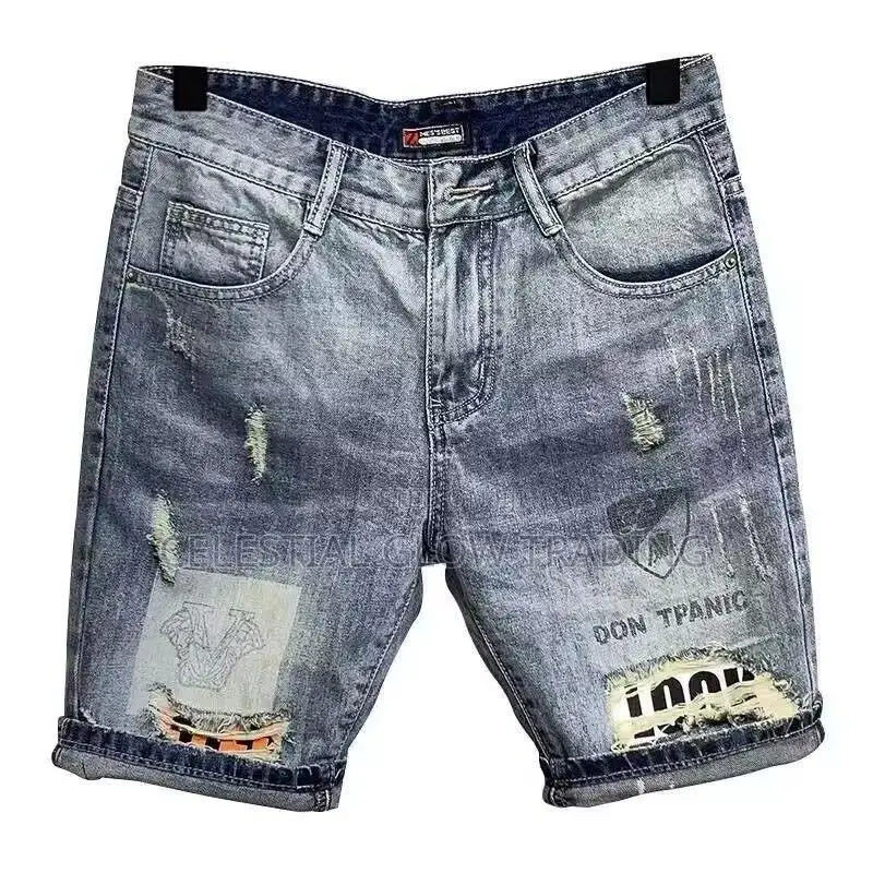 All Men’S Street‐Style Denim Shorts