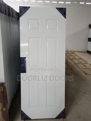 Wooden Steel White Security Door(Bathroom,Kitchen,Bedroom)