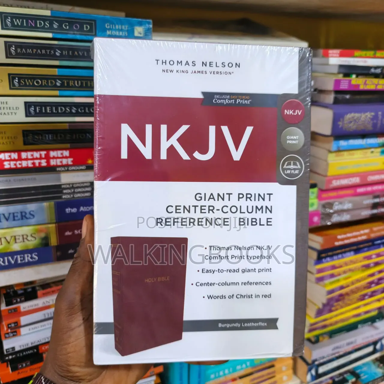 NKJV Giant Print Center - Column Reference Bible by Thomas Nelson