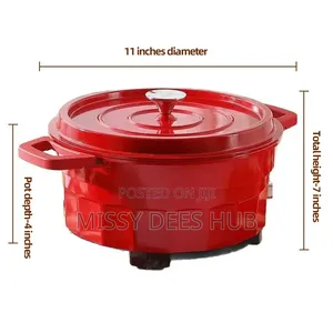 6l Cast Iron-Like Electric Cooking Pot
