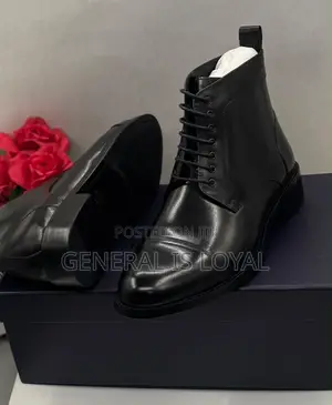 Steve Riots Black Long Men’S Leather Boot
