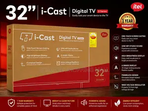 Itel 32" I-Cast Digital Tv D Series With One-Touch Screen Casting