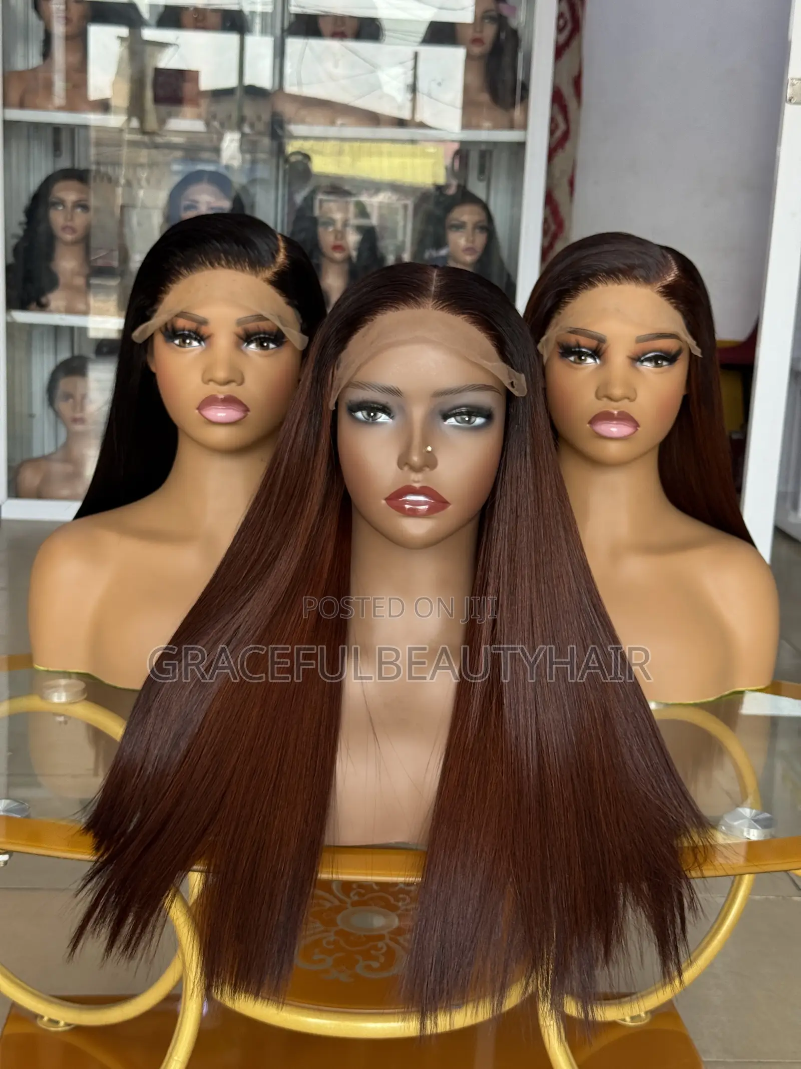 Chocolate Brown Bone Straight With 5x5 Closure 16 Inches