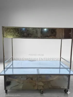 Stainless Steel Movable Food Vending Cart/Kiosk - Foldable