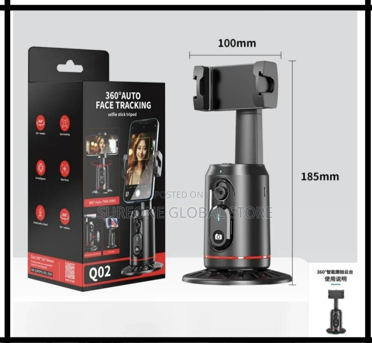 ​Capture Every Angle: 360° Auto Face Tracking Smart Gimbal
