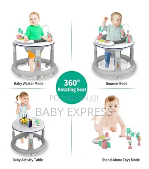Baby Walker With Adjustableheight,Removable Tray for Feeding,Has Music
