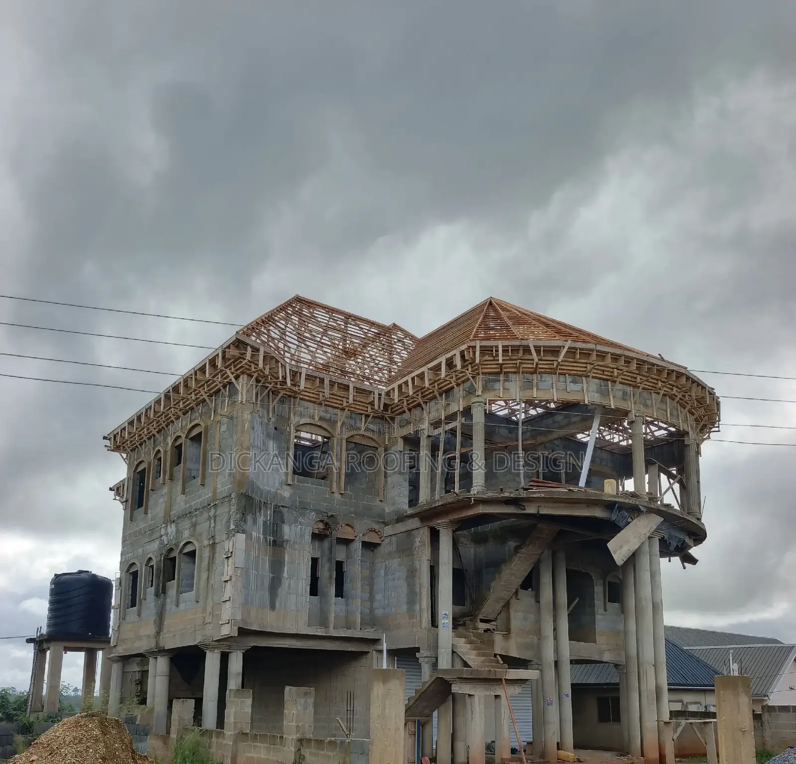 Great Wood Work Done By Dickanga Roofing Design