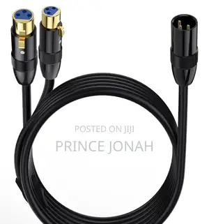 Lokeke 0.5m Y Splitter Adapter Xlr Male To Dual Xlr Female 3pin Cable