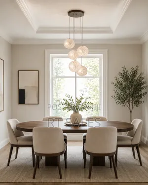 Warm 5 Balls Pendant Light.