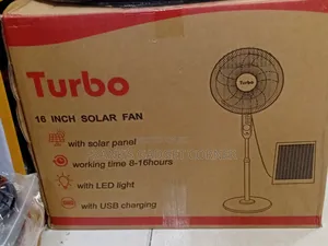 Turbo 16” Rechargeable Solar Fan