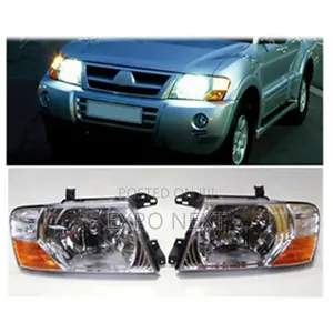 Mitsubishi Pajero Montero Headlight Chrome 2000-2006 Plastic Abs
