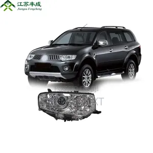 Mitsubishi Pajero Montero Headlight Chrome 2011-2015 Plastic Abs