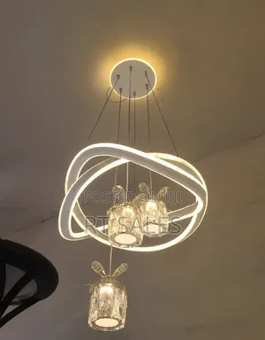 White Body Ceiling Chandelier Light.