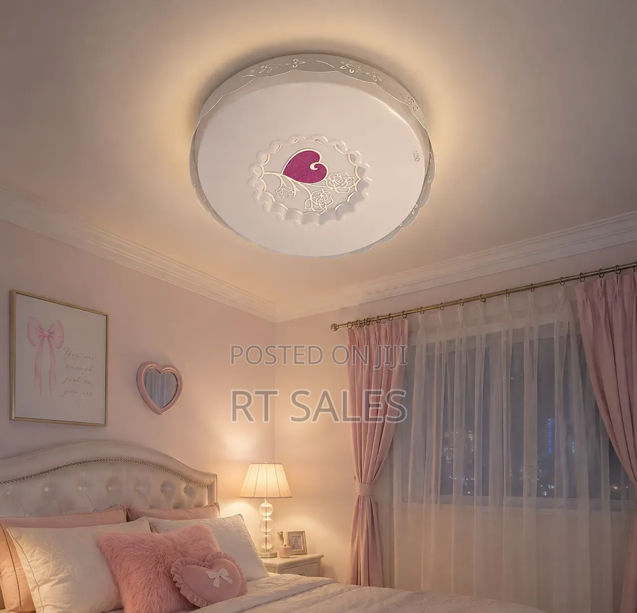 White Ceiling Light.