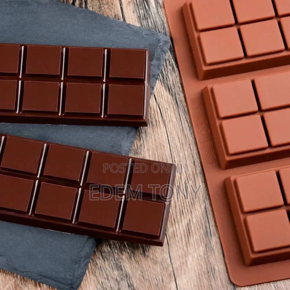 9 Cell 8 Section Chocolate Bar 43g Candy Professional Silicone Mould M