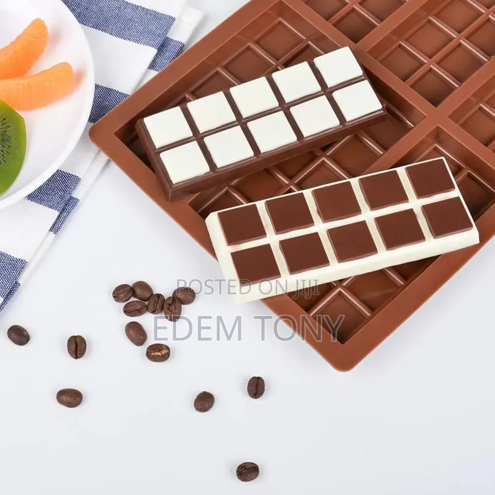 9 Cell 8 Section Chocolate Bar 43g Candy Professional Silicone Mould M