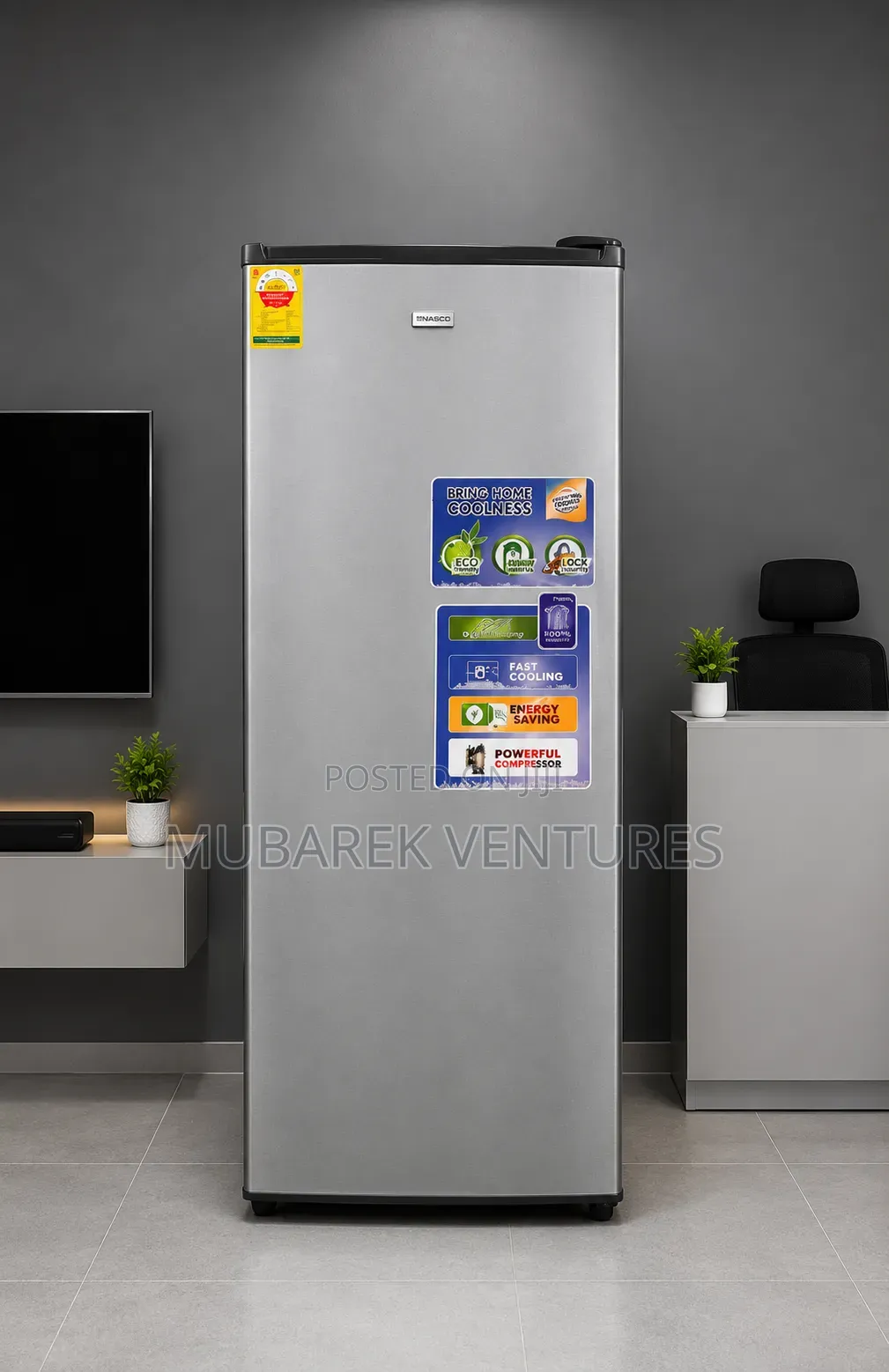 Nasco 166ltrs Standing Freezer