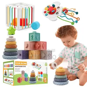 Safe Stacked Silicone Soft Baby Tooth Toys