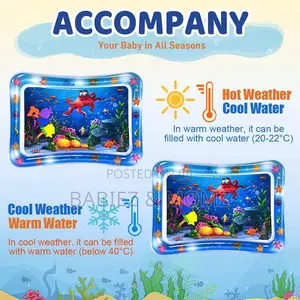 Inflatable Baby Water Play Mat | Tummy Time Sensory Toy for Babies