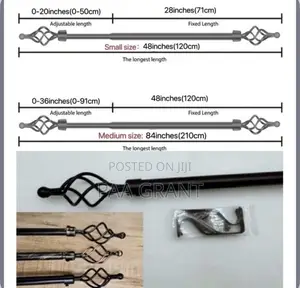 Perfect Strong Extendable Rods For Your Heavy Curtains