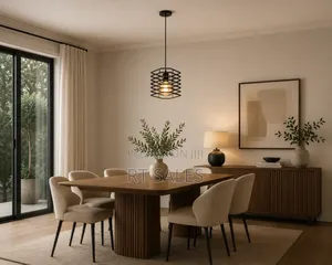 Metal Square Single Pendant Light.